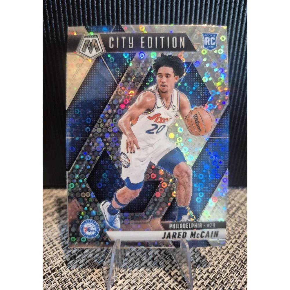 2024-25 Panini Mosaic Jared McCain #277 Silver Fast Break City Edition (RC)